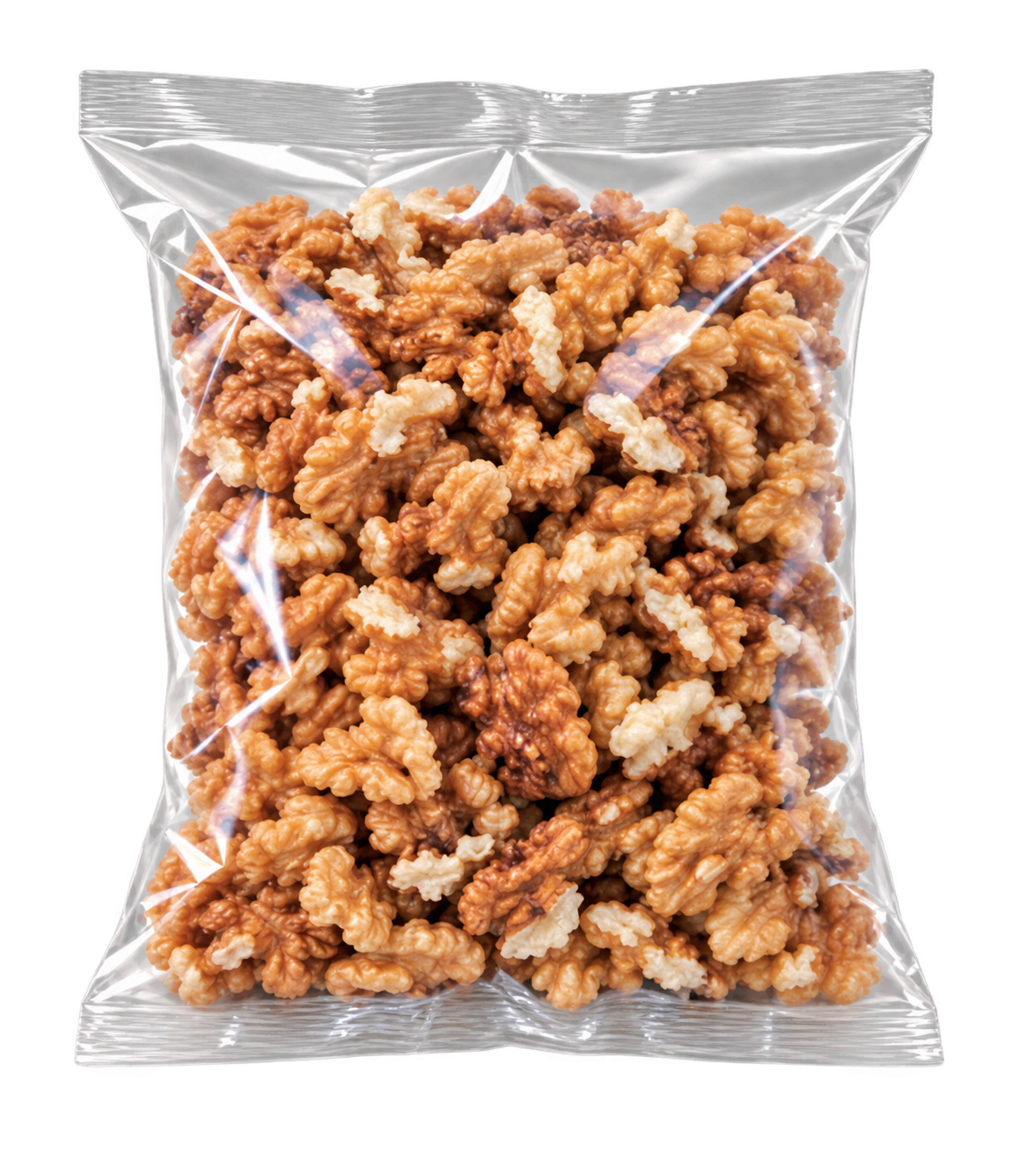 Complete clear walnut-kernel flow pack